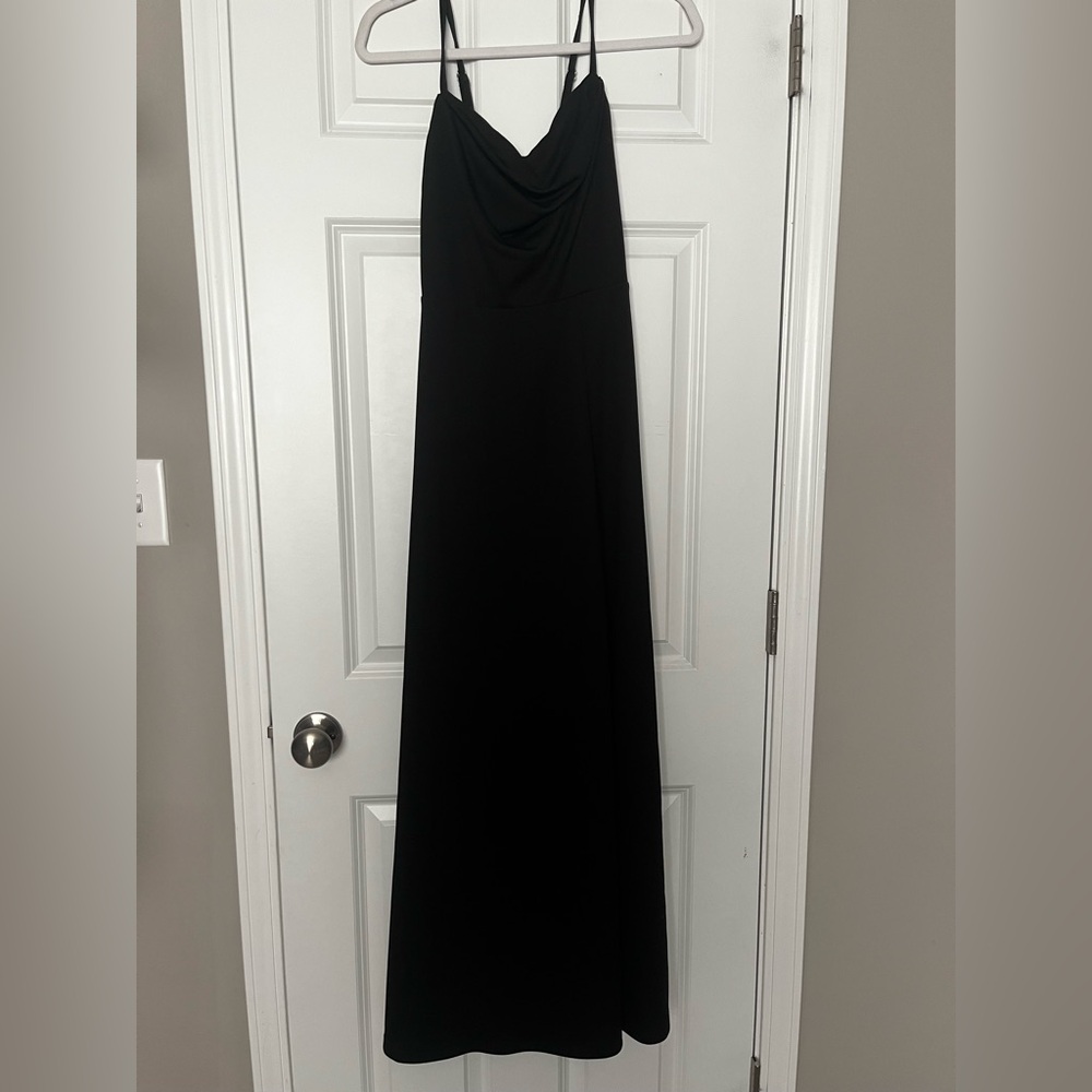 Ash Crepe Black Dress from Birdie Grey